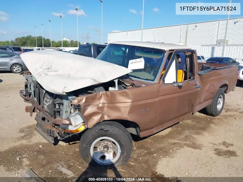 1993 Ford F150 VIN: 1FTDF15Y6PLA71524 Lot: 40509103