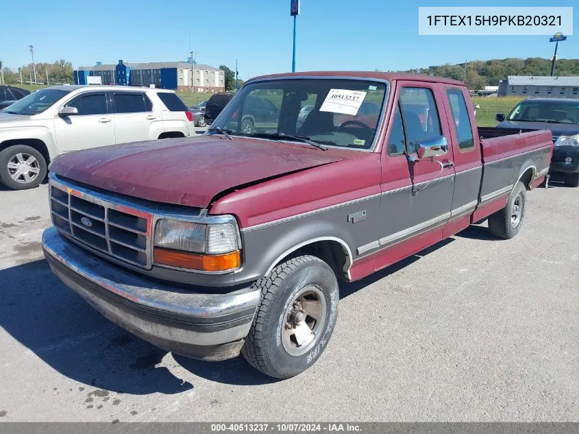 1993 Ford F150 VIN: 1FTEX15H9PKB20321 Lot: 40513237