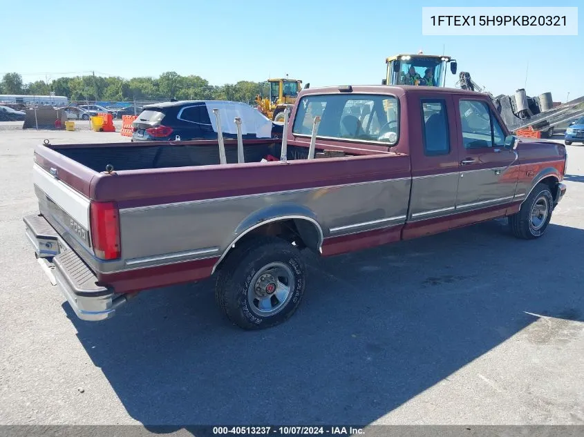 1993 Ford F150 VIN: 1FTEX15H9PKB20321 Lot: 40513237