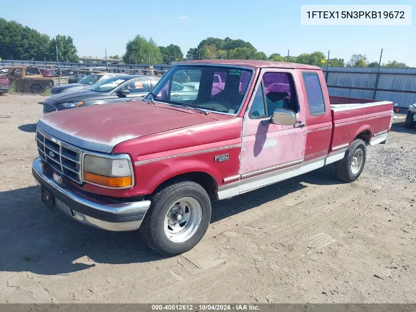 1993 Ford F150 VIN: 1FTEX15N3PKB19672 Lot: 40513612