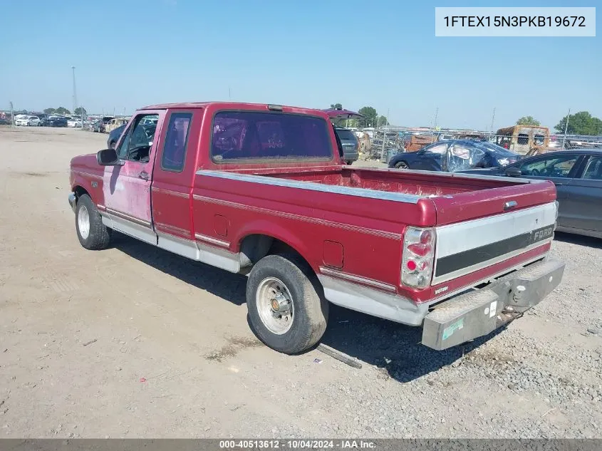 1993 Ford F150 VIN: 1FTEX15N3PKB19672 Lot: 40513612