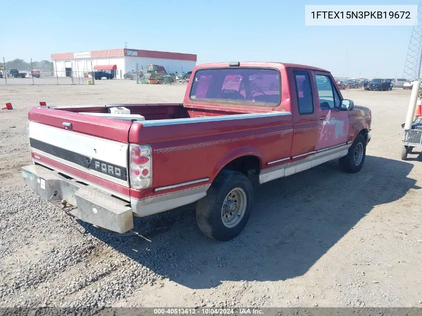 1993 Ford F150 VIN: 1FTEX15N3PKB19672 Lot: 40513612