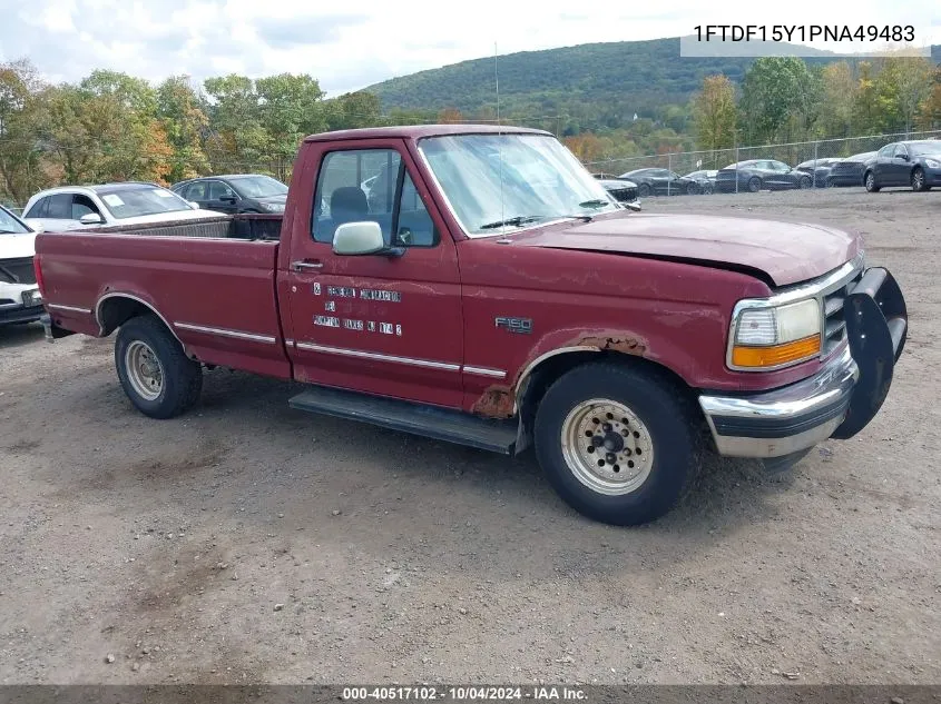 1993 Ford F150 VIN: 1FTDF15Y1PNA49483 Lot: 40517102