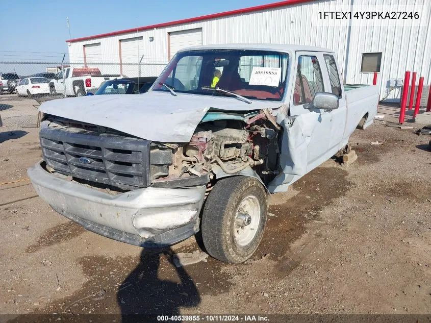 1993 Ford F150 VIN: 1FTEX14Y3PKA27246 Lot: 40539855