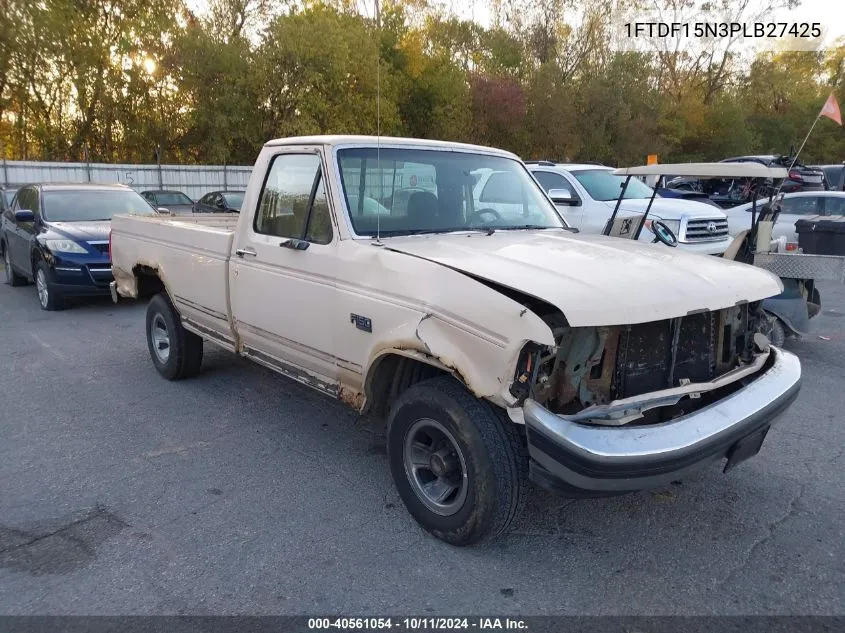 1993 Ford F150 VIN: 1FTDF15N3PLB27425 Lot: 40561054