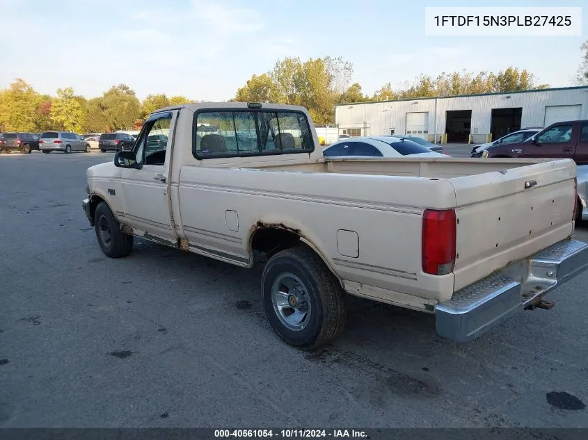 1993 Ford F150 VIN: 1FTDF15N3PLB27425 Lot: 40561054