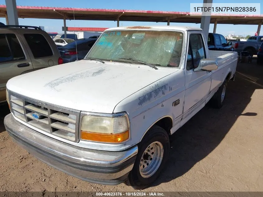 1993 Ford F150 VIN: 1FTDF15N7PNB28386 Lot: 40623376