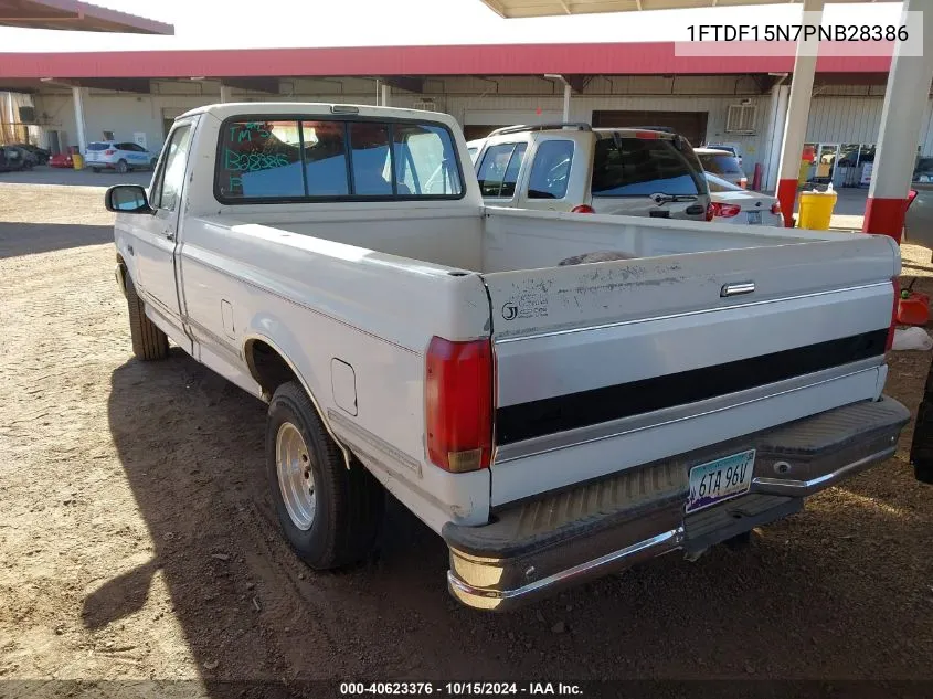 1993 Ford F150 VIN: 1FTDF15N7PNB28386 Lot: 40623376