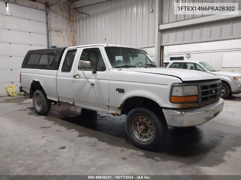 1993 Ford F150 VIN: 1FTEX14N6PKA28302 Lot: 40636331