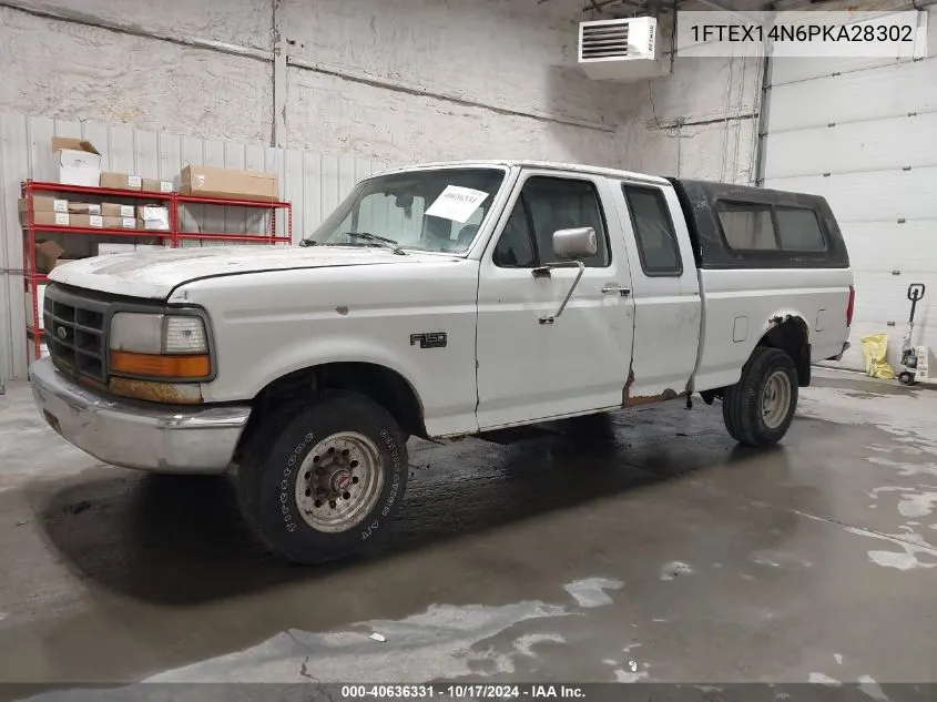 1993 Ford F150 VIN: 1FTEX14N6PKA28302 Lot: 40636331