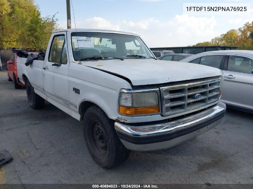 1993 Ford F150 VIN: 1FTDF15N2PNA76925 Lot: 40694023