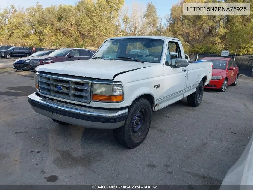 1993 Ford F150 VIN: 1FTDF15N2PNA76925 Lot: 40694023