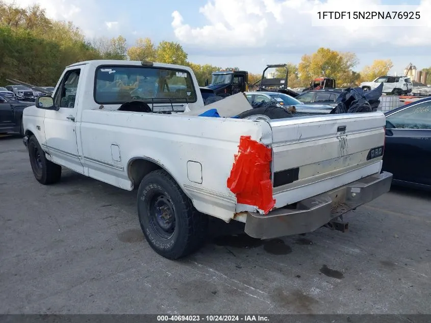 1993 Ford F150 VIN: 1FTDF15N2PNA76925 Lot: 40694023