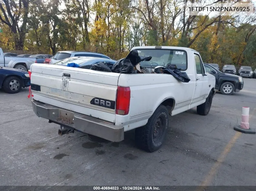 1993 Ford F150 VIN: 1FTDF15N2PNA76925 Lot: 40694023