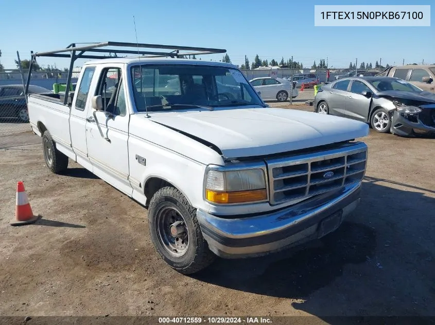 1993 Ford F150 VIN: 1FTEX15N0PKB67100 Lot: 40712559