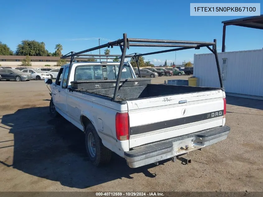 1993 Ford F150 VIN: 1FTEX15N0PKB67100 Lot: 40712559