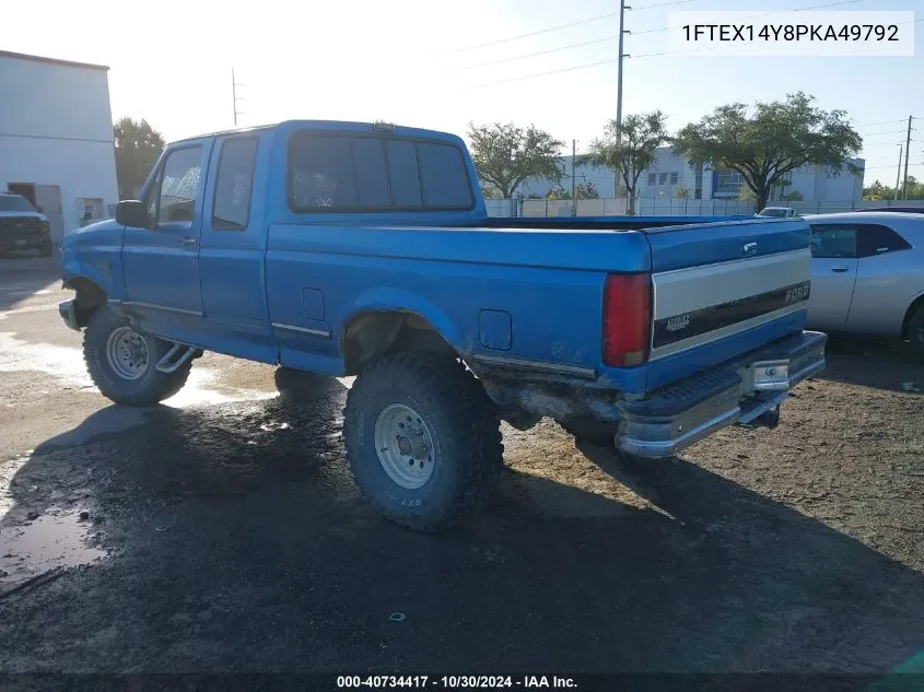 1993 Ford F150 VIN: 1FTEX14Y8PKA49792 Lot: 40734417