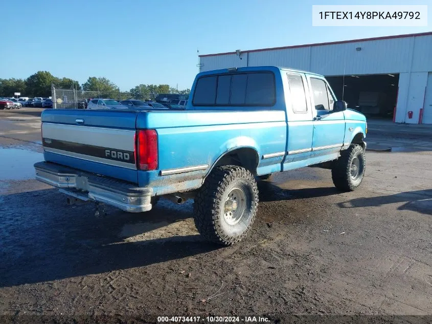 1993 Ford F150 VIN: 1FTEX14Y8PKA49792 Lot: 40734417