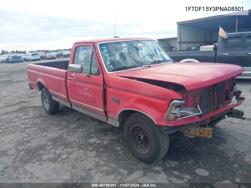 1993 Ford F150 VIN: 1FTDF15Y3PNA08501 Lot: 40795351