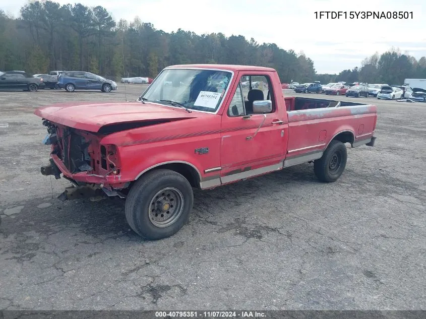 1993 Ford F150 VIN: 1FTDF15Y3PNA08501 Lot: 40795351