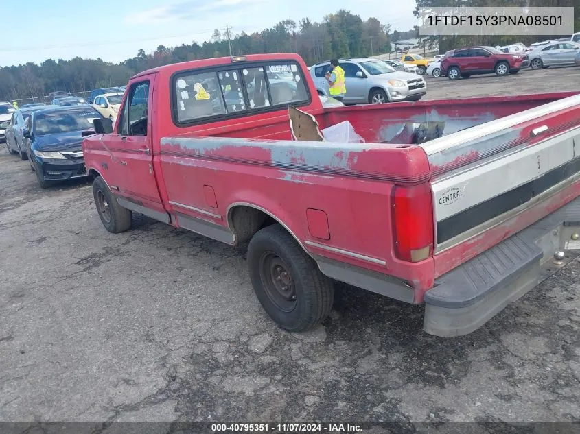 1993 Ford F150 VIN: 1FTDF15Y3PNA08501 Lot: 40795351