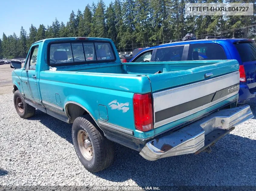 1994 Ford F150 VIN: 1FTEF14HXRLB04727 Lot: 39700705