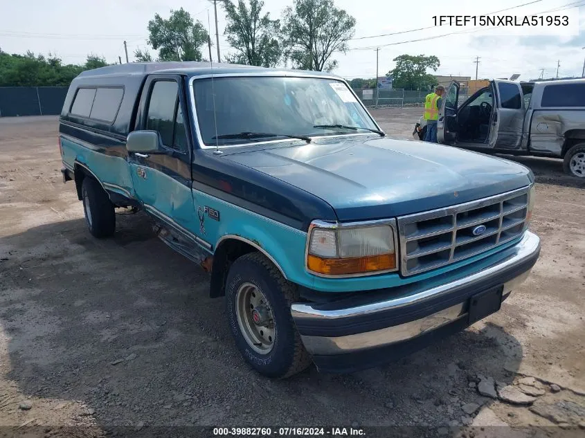 1994 Ford F150 VIN: 1FTEF15NXRLA51953 Lot: 39882760