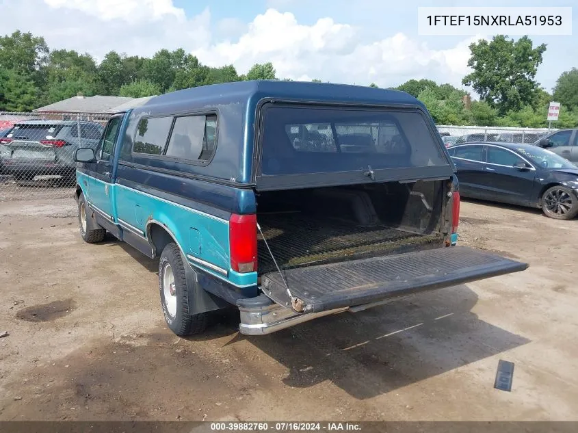 1994 Ford F150 VIN: 1FTEF15NXRLA51953 Lot: 39882760