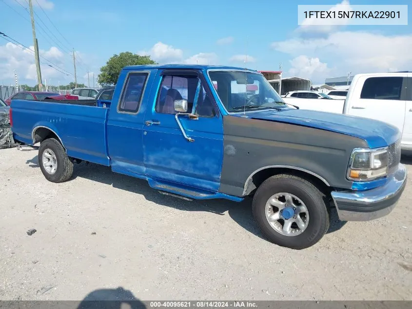 1994 Ford F150 VIN: 1FTEX15N7RKA22901 Lot: 40095621