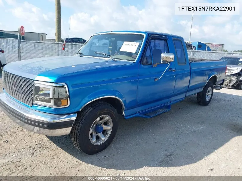 1994 Ford F150 VIN: 1FTEX15N7RKA22901 Lot: 40095621