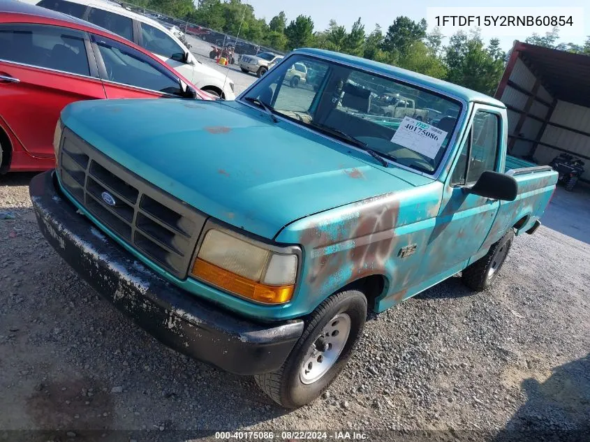 1994 Ford F150 VIN: 1FTDF15Y2RNB60854 Lot: 40175086