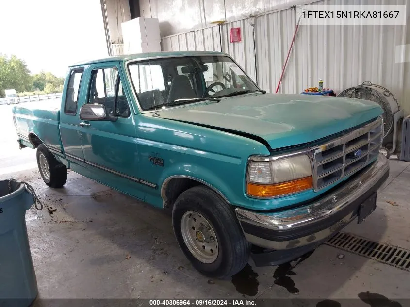 1994 Ford F150 VIN: 1FTEX15N1RKA81667 Lot: 40306964