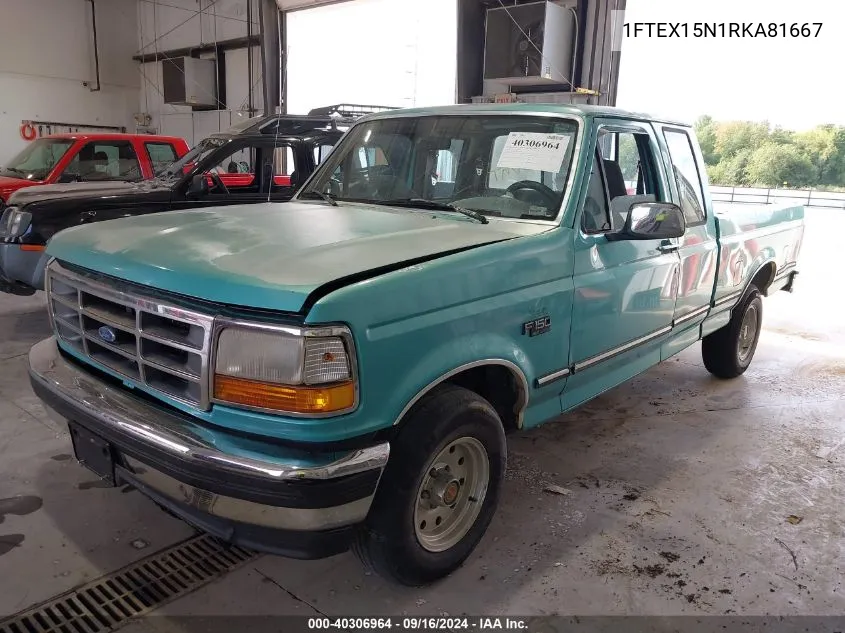 1994 Ford F150 VIN: 1FTEX15N1RKA81667 Lot: 40306964