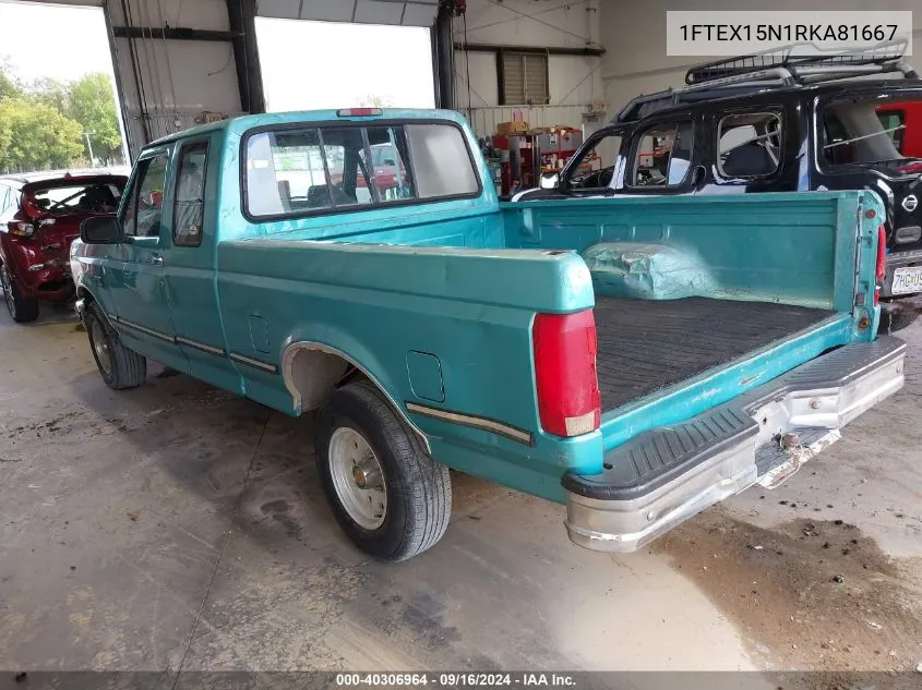 1994 Ford F150 VIN: 1FTEX15N1RKA81667 Lot: 40306964