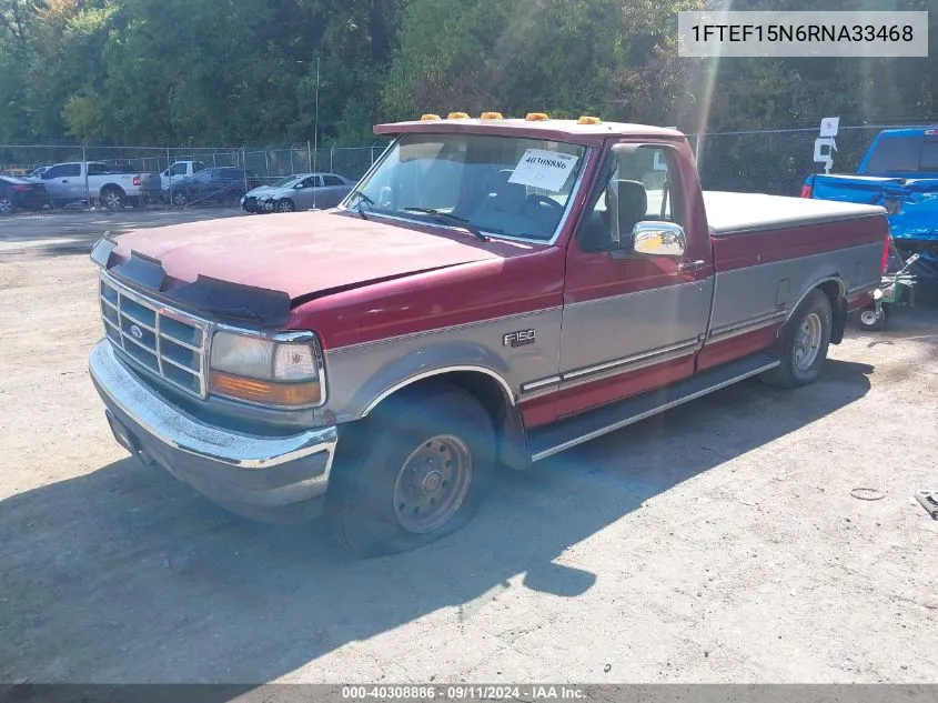 1994 Ford F150 VIN: 1FTEF15N6RNA33468 Lot: 40308886