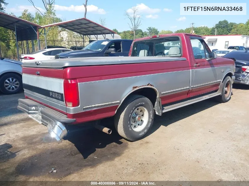 1994 Ford F150 VIN: 1FTEF15N6RNA33468 Lot: 40308886