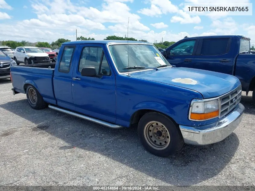 1994 Ford F150 VIN: 1FTEX15N5RKA87665 Lot: 40314854