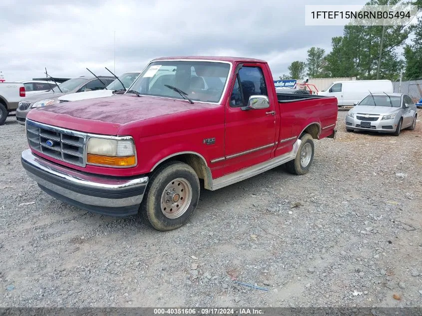 1994 Ford F150 VIN: 1FTEF15N6RNB05494 Lot: 40351606