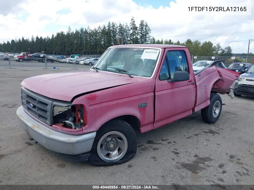 1994 Ford F150 VIN: 1FTDF15Y2RLA12165 Lot: 40445954