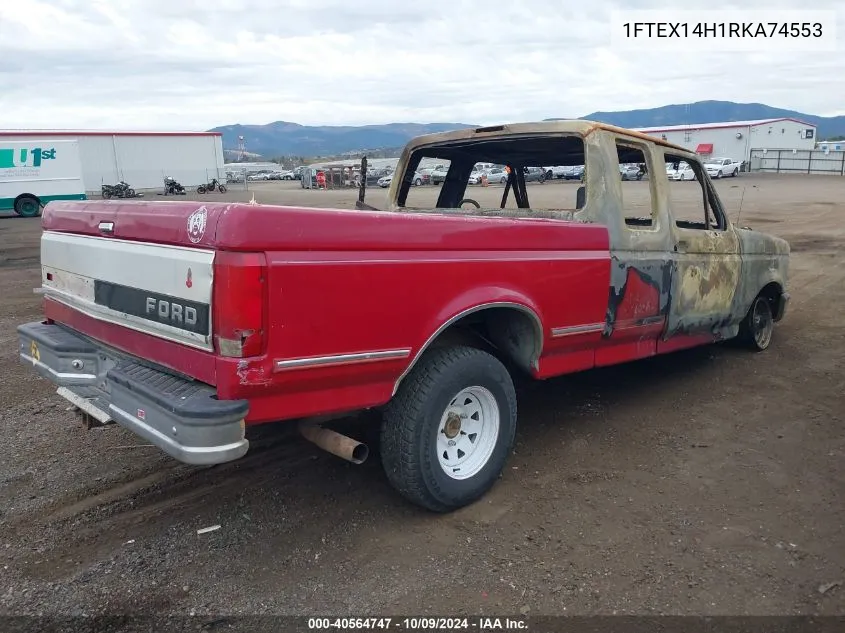 1994 Ford F150 VIN: 1FTEX14H1RKA74553 Lot: 40564747