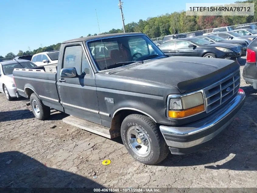 1994 Ford F150 VIN: 1FTEF15H4RNA78712 Lot: 40616345