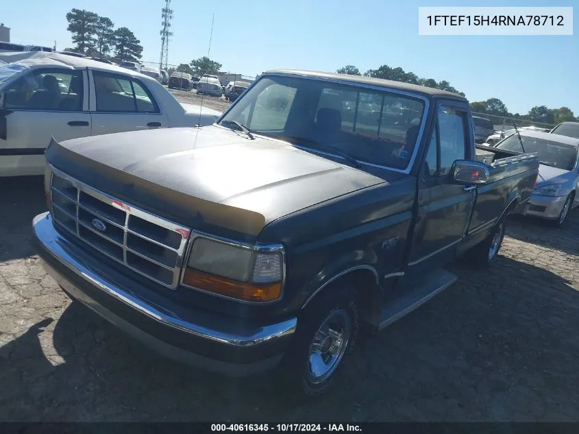 1994 Ford F150 VIN: 1FTEF15H4RNA78712 Lot: 40616345