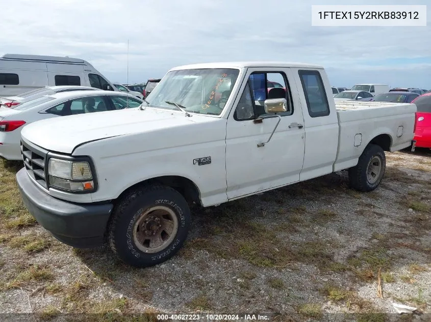 1994 Ford F150 VIN: 1FTEX15Y2RKB83912 Lot: 40627223