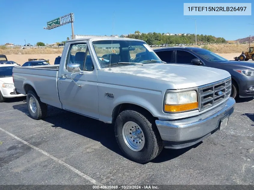 1994 Ford F150 VIN: 1FTEF15N2RLB26497 Lot: 40635869