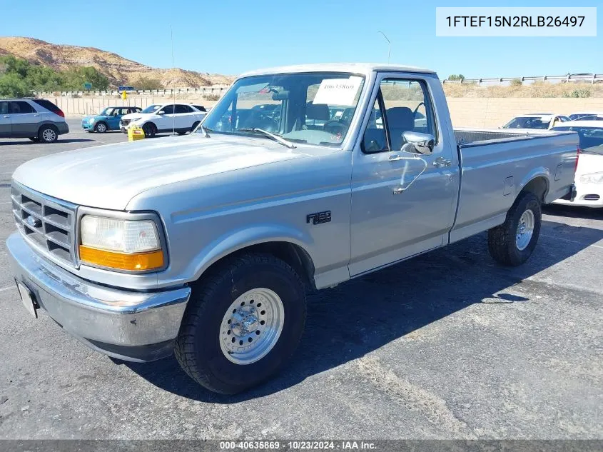 1994 Ford F150 VIN: 1FTEF15N2RLB26497 Lot: 40635869