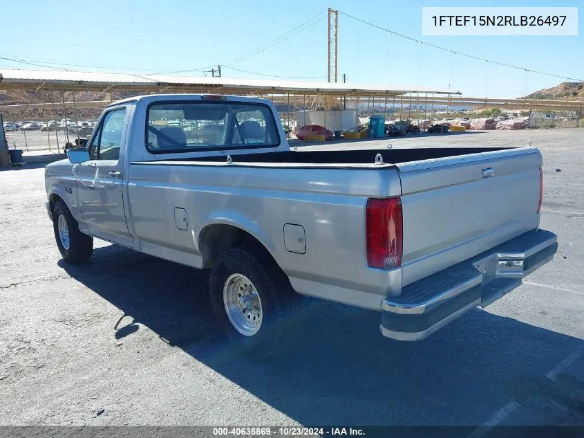 1994 Ford F150 VIN: 1FTEF15N2RLB26497 Lot: 40635869