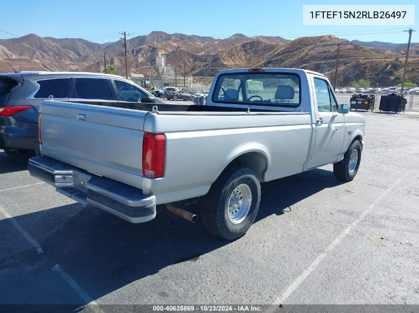 1994 Ford F150 VIN: 1FTEF15N2RLB26497 Lot: 40635869