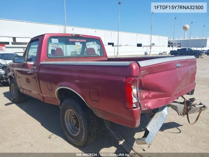 1994 Ford F150 VIN: 1FTDF15Y7RNA32500 Lot: 40639234