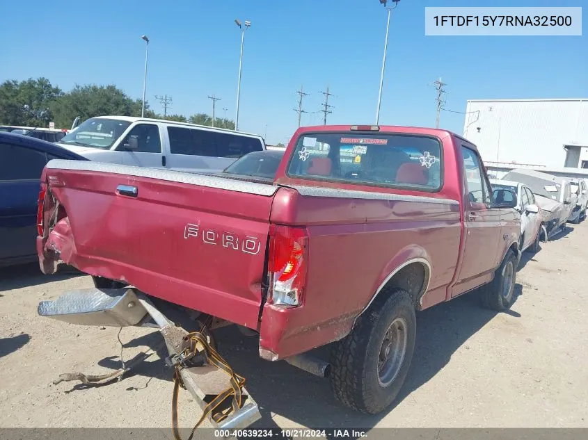 1994 Ford F150 VIN: 1FTDF15Y7RNA32500 Lot: 40639234