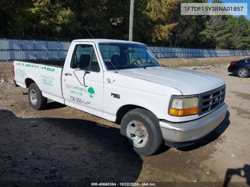 1994 Ford F150 VIN: 1FTDF15Y3RNA01857 Lot: 40660384